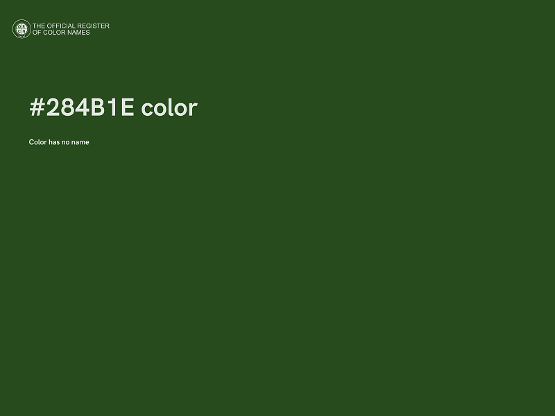 #284B1E color image