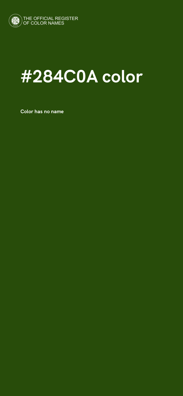 #284C0A color image