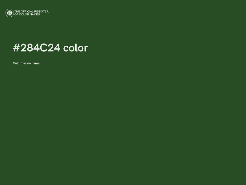 #284C24 color image