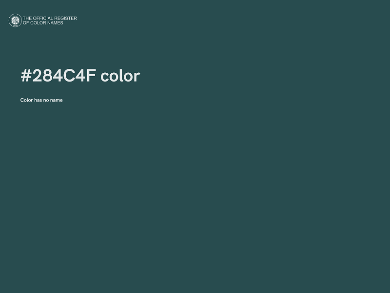 #284C4F color image