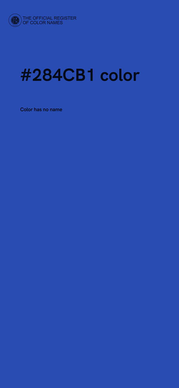 #284CB1 color image
