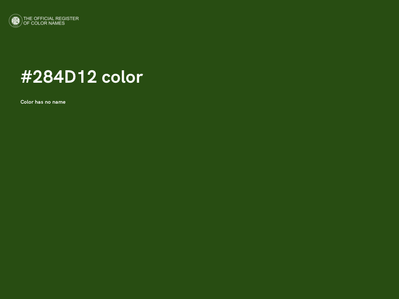 #284D12 color image