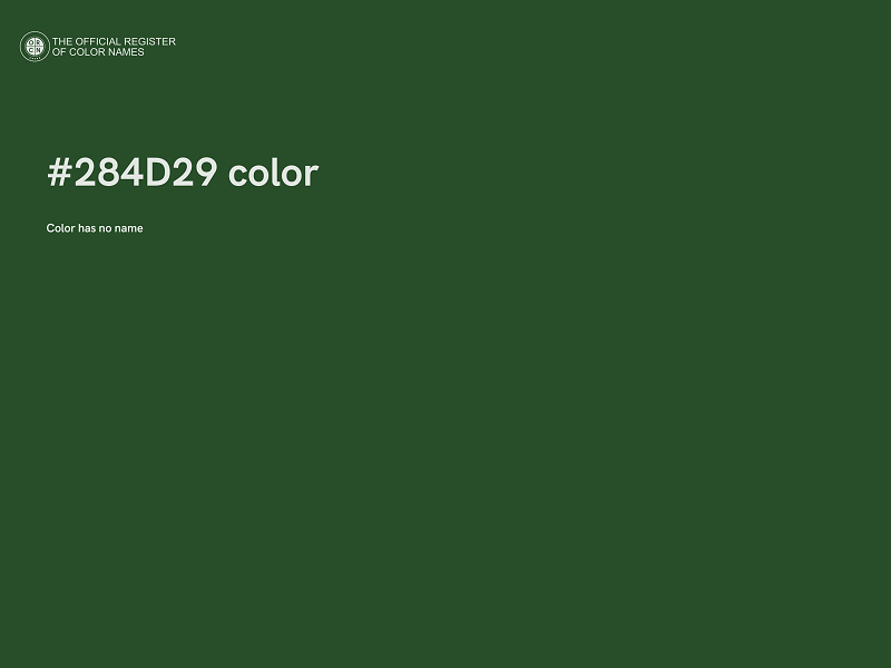 #284D29 color image