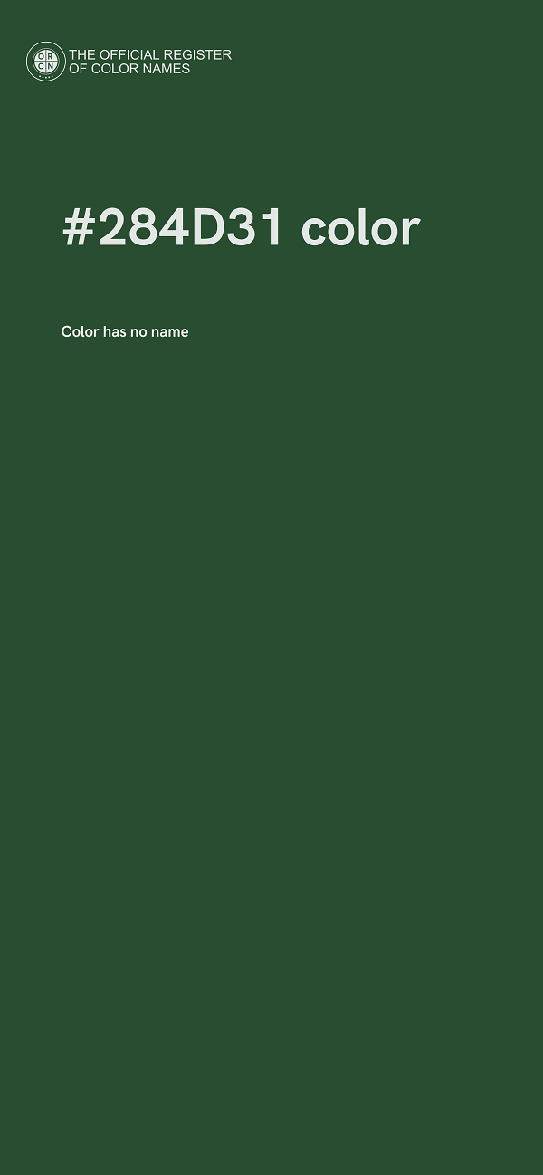 #284D31 color image