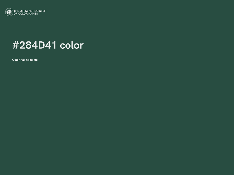 #284D41 color image