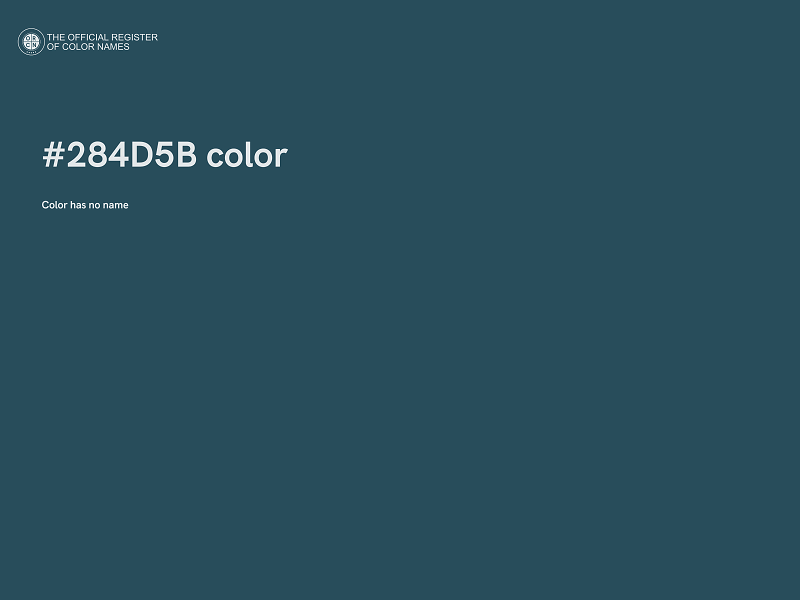 #284D5B color image