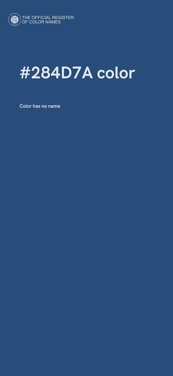 #284D7A color image