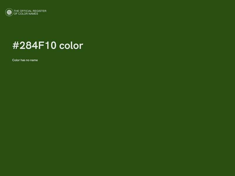 #284F10 color image