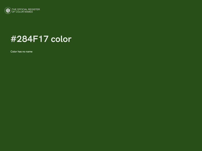 #284F17 color image
