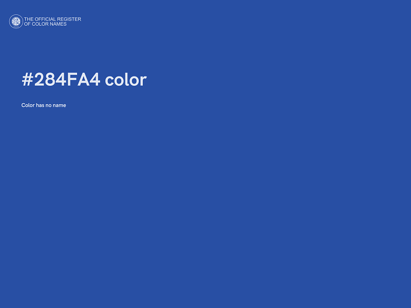 #284FA4 color image