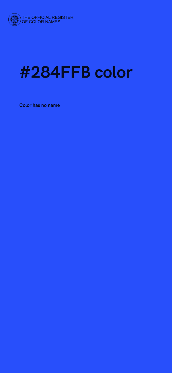 #284FFB color image