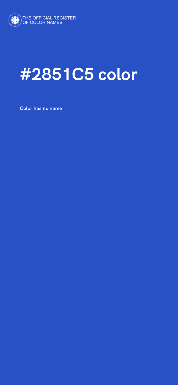 #2851C5 color image
