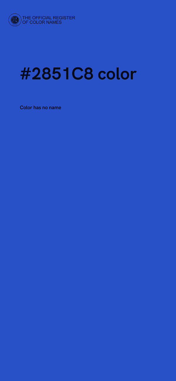 #2851C8 color image