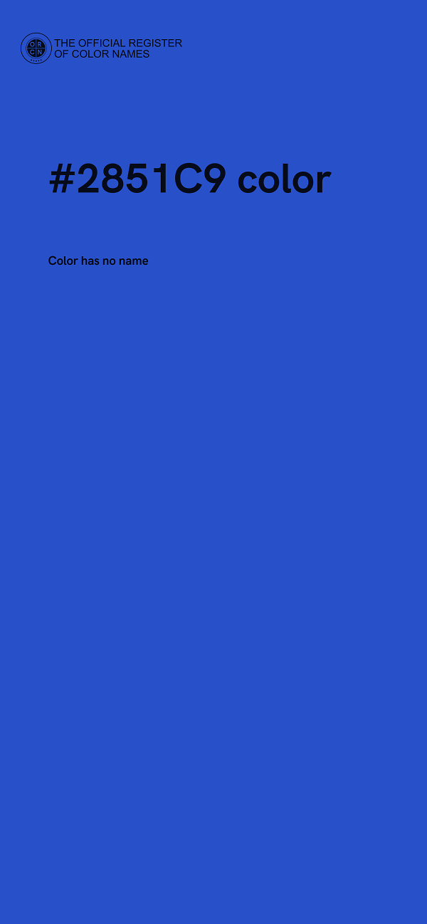 #2851C9 color image