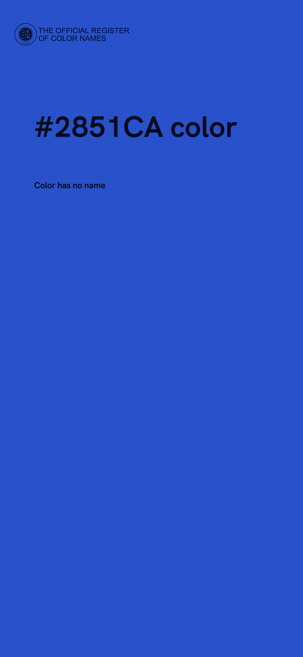 #2851CA color image