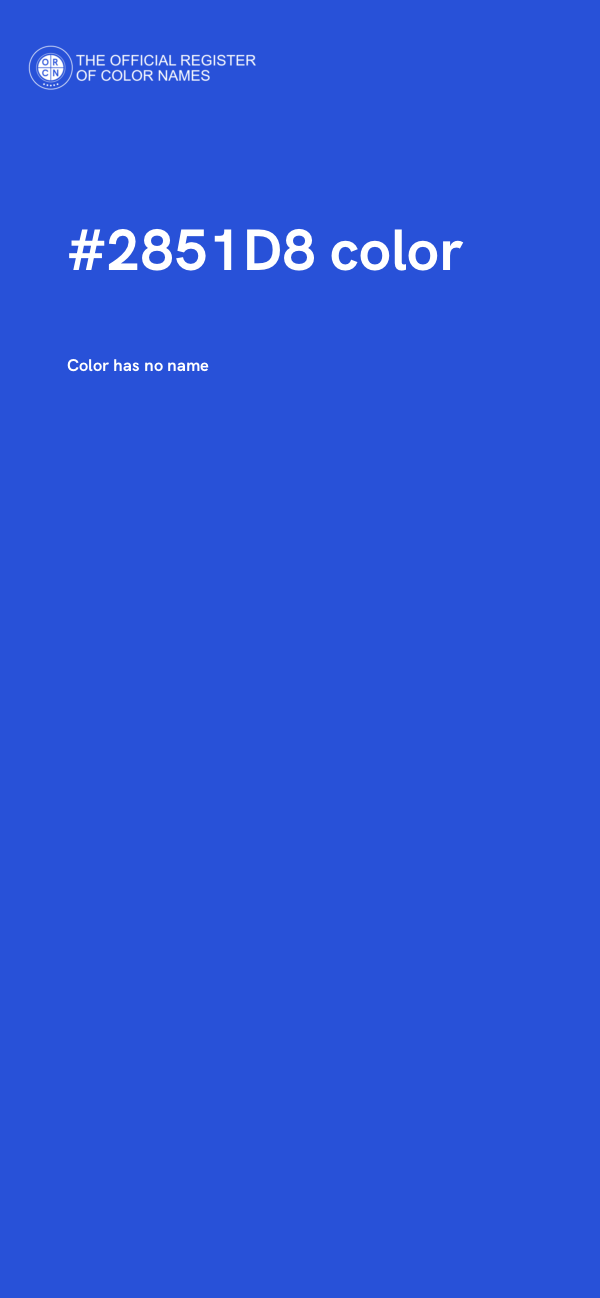 #2851D8 color image