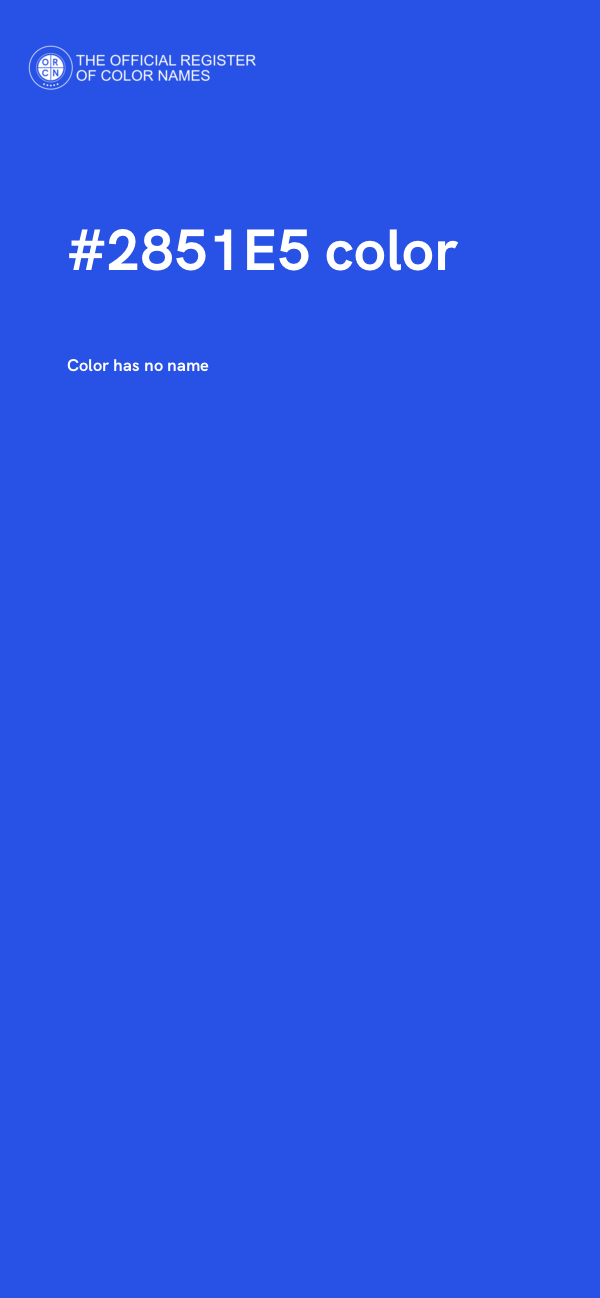 #2851E5 color image