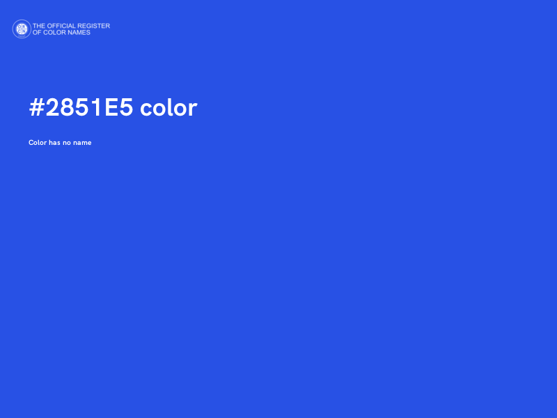 #2851E5 color image