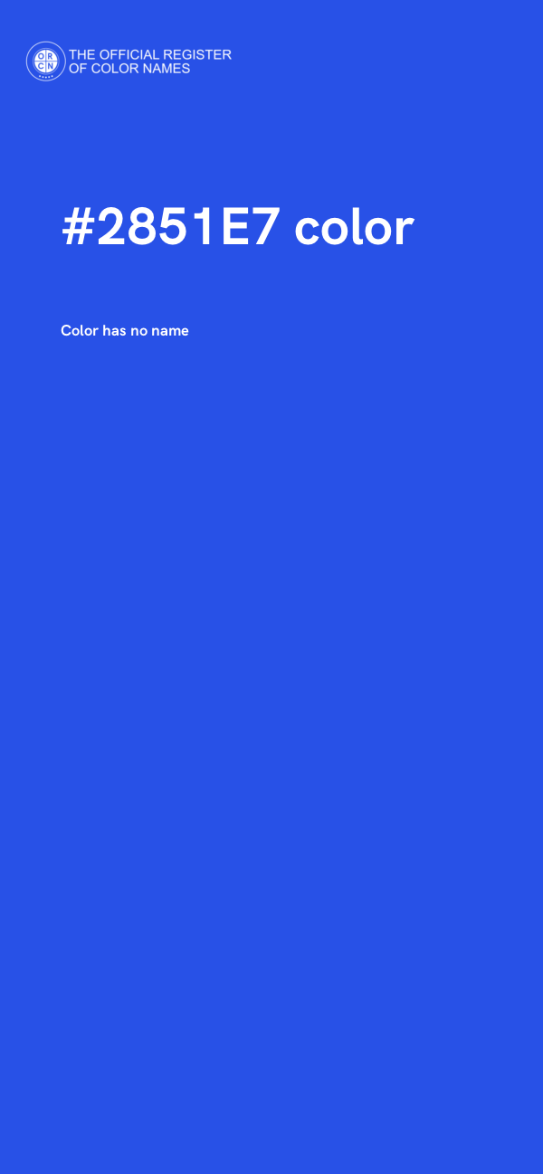 #2851E7 color image