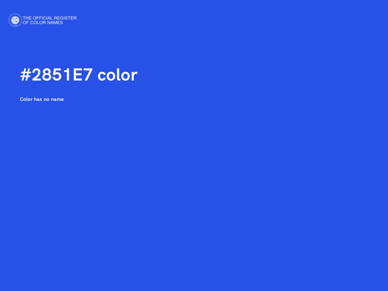 #2851E7 color image