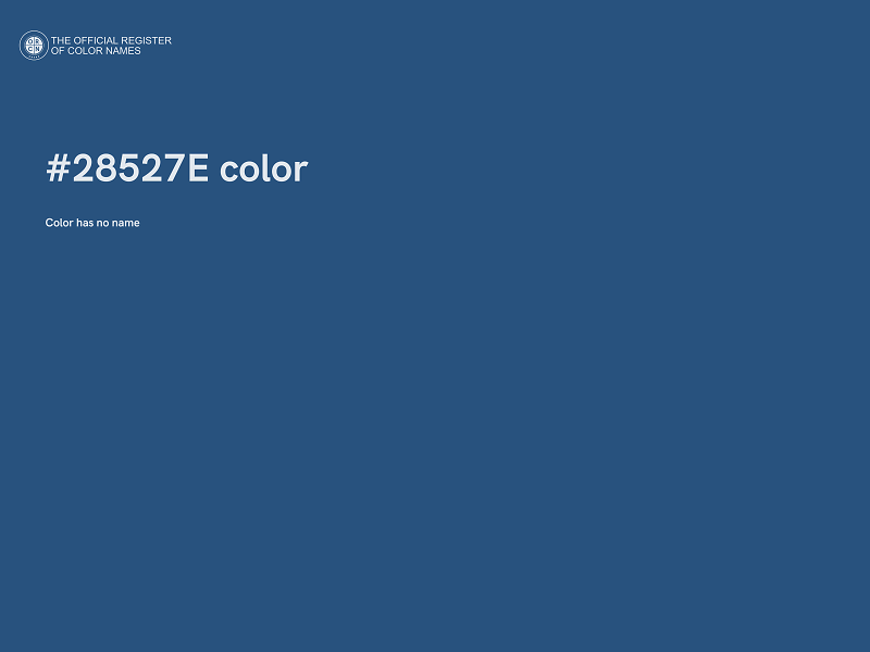 #28527E color image