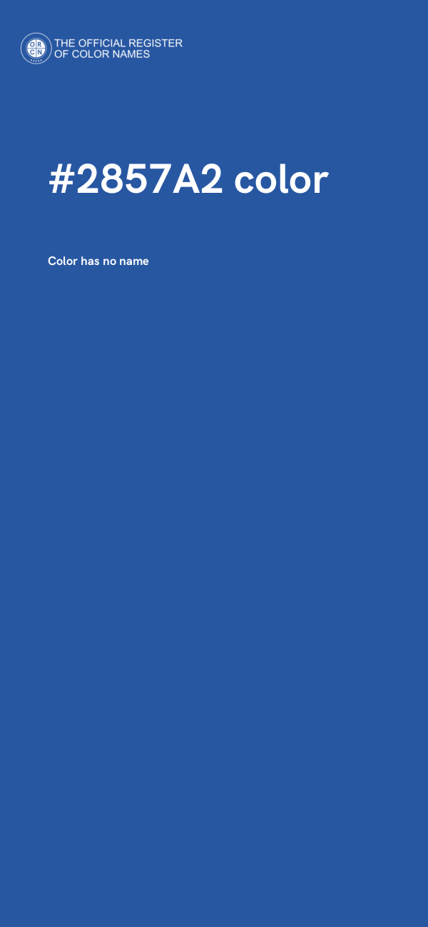#2857A2 color image