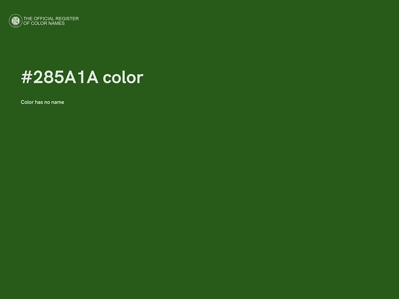 #285A1A color image