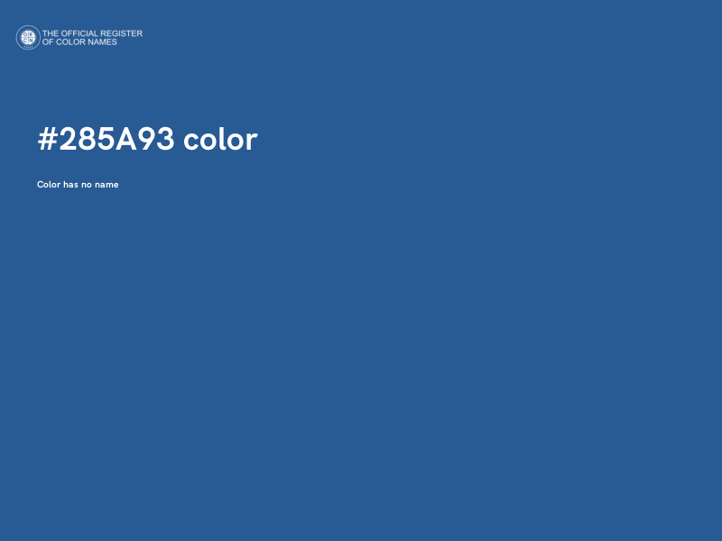 #285A93 color image