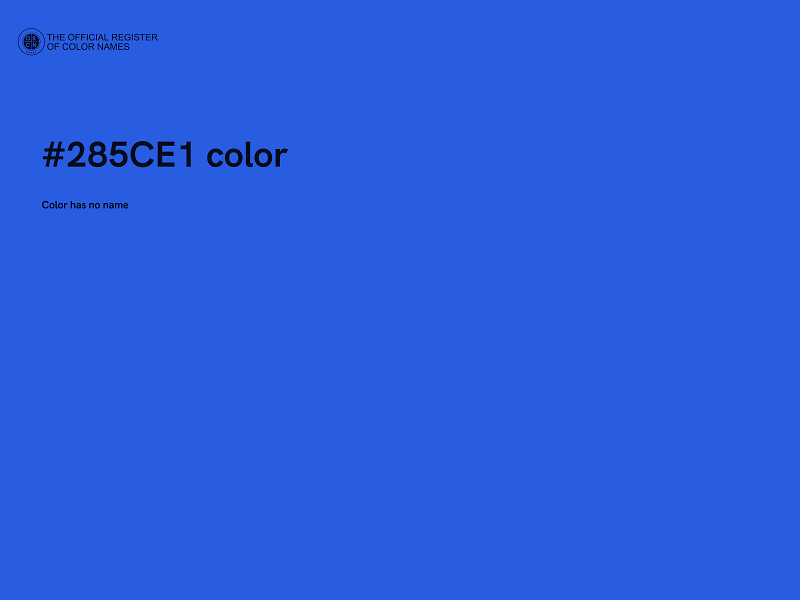 #285CE1 color image