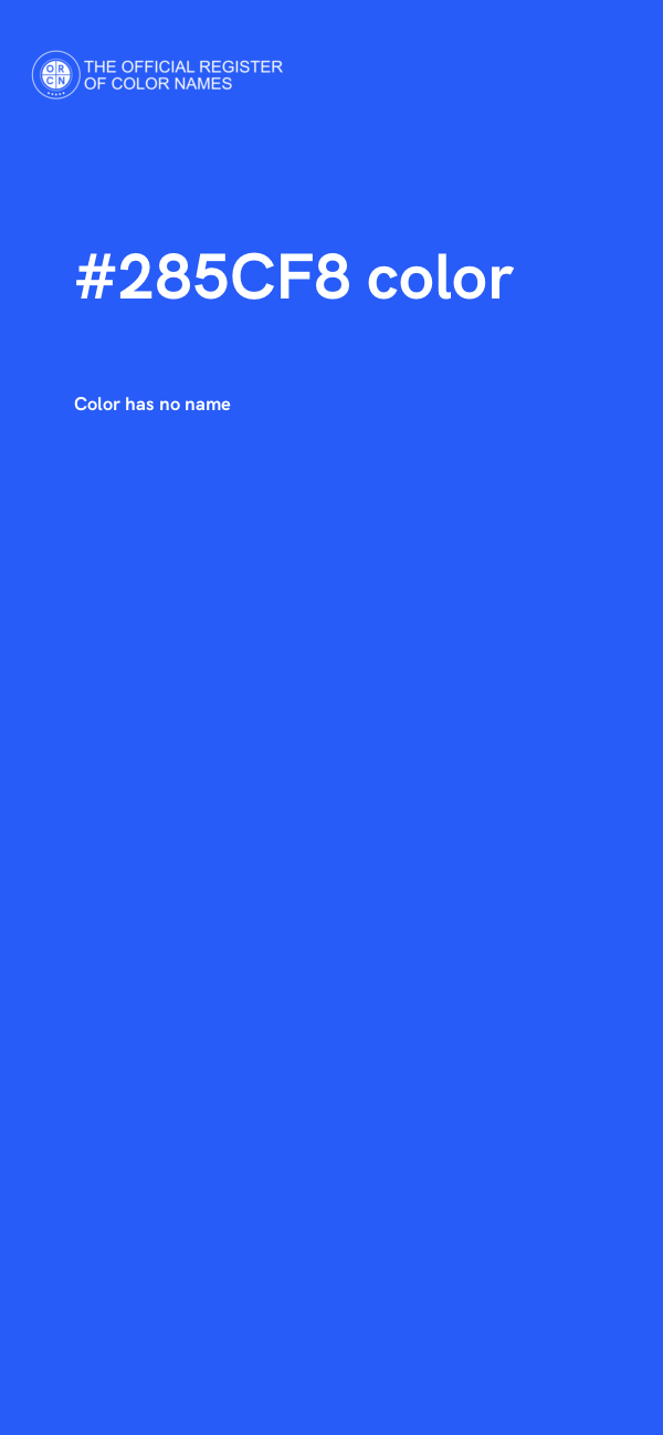 #285CF8 color image