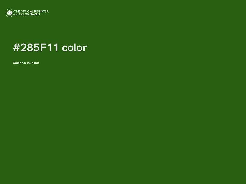 #285F11 color image