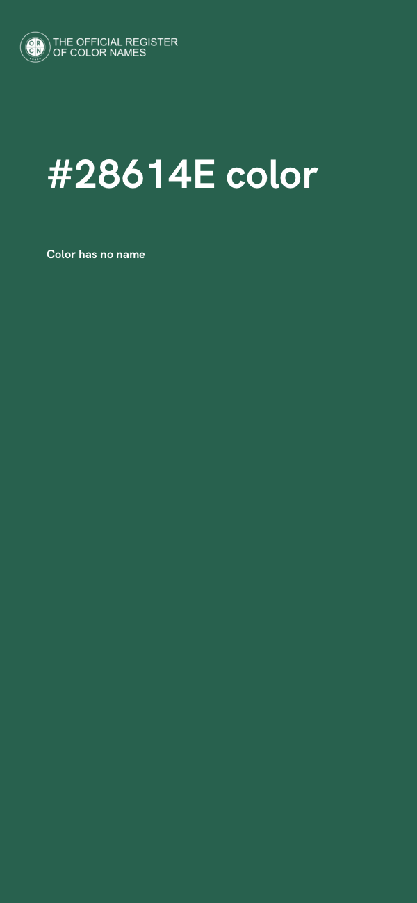 #28614E color image