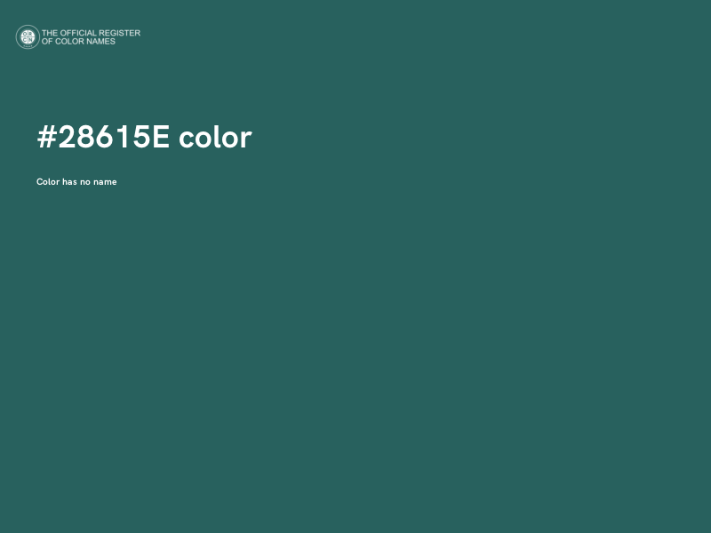 #28615E color image