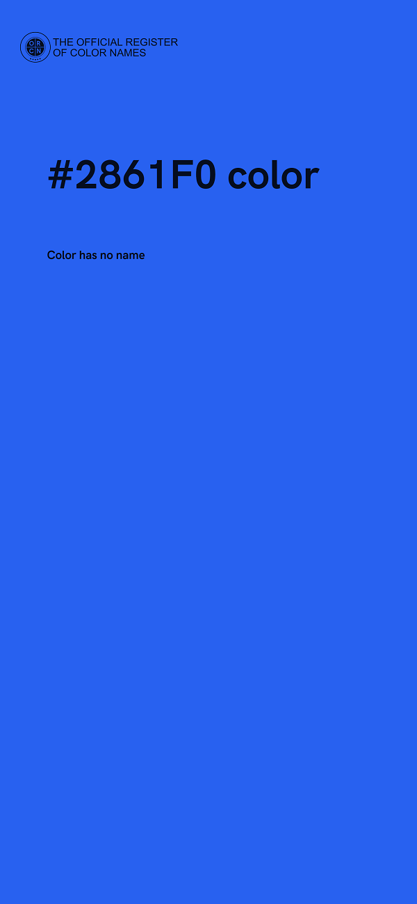 #2861F0 color image