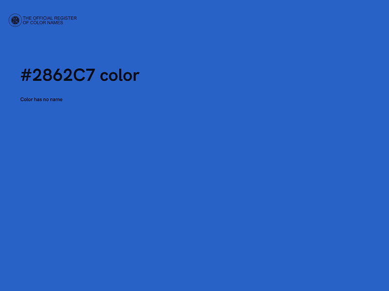 #2862C7 color image