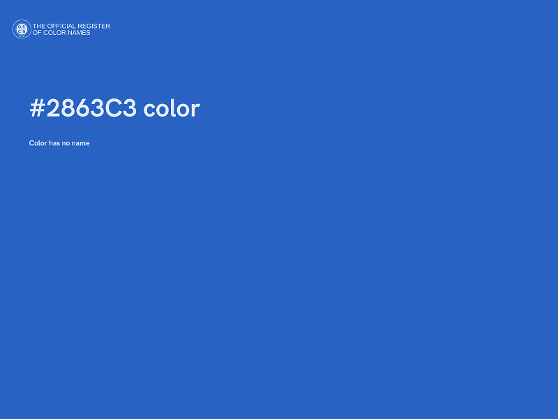#2863C3 color image