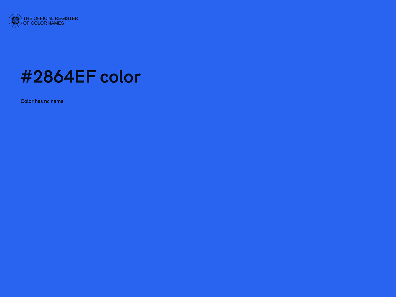 #2864EF color image