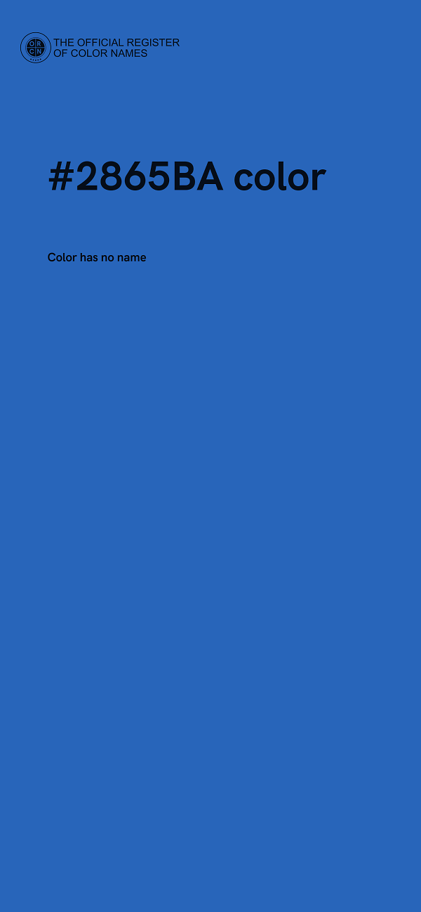 #2865BA color image