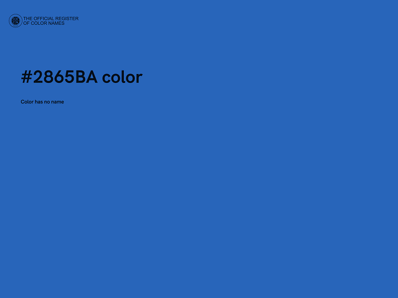 #2865BA color image