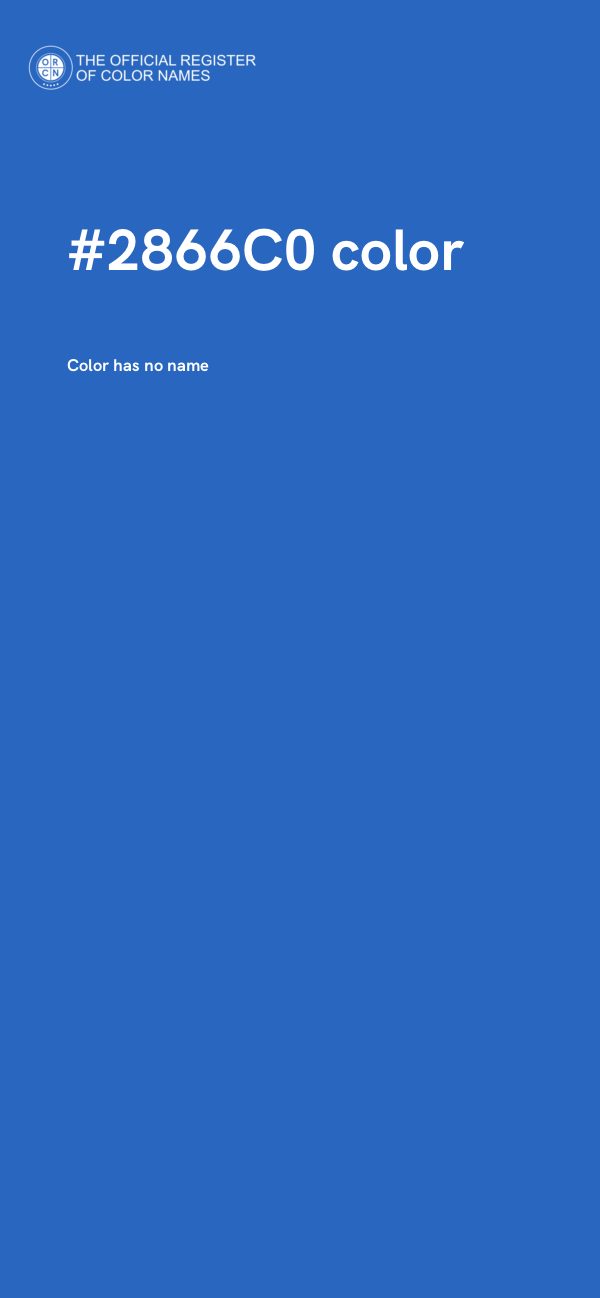 #2866C0 color image