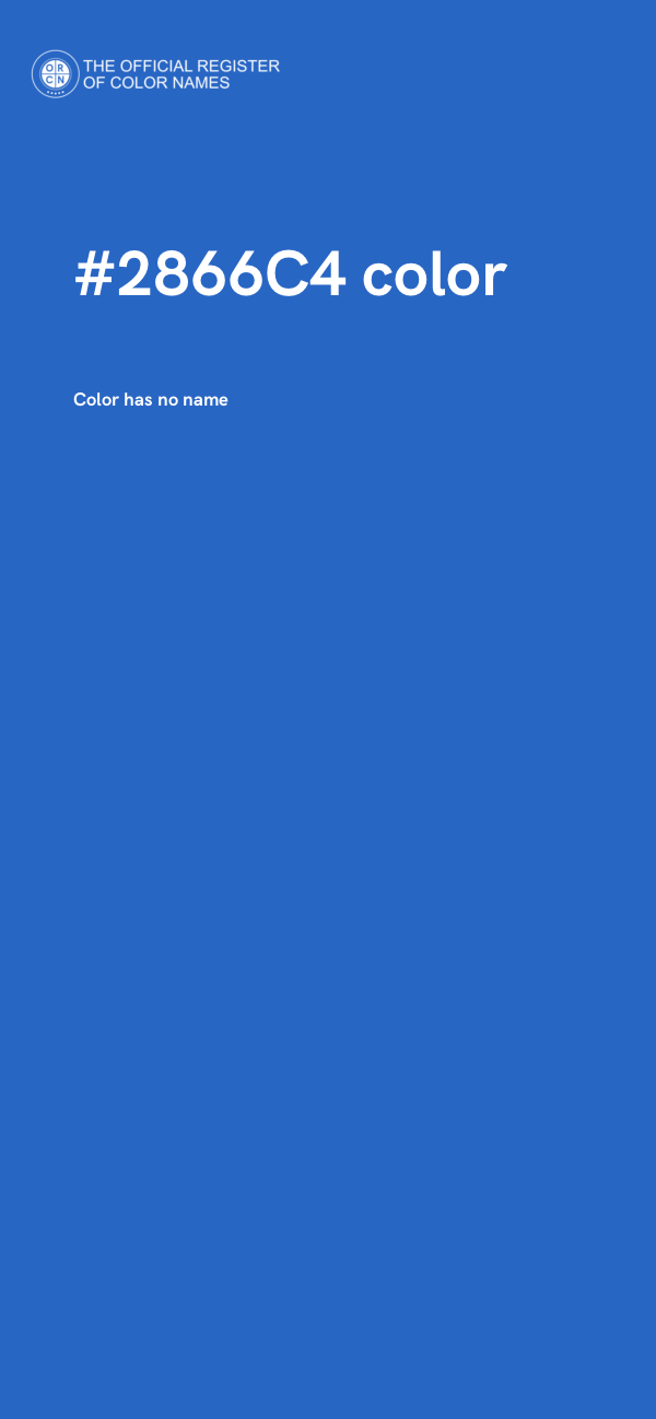#2866C4 color image