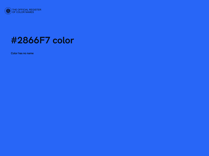 #2866F7 color image