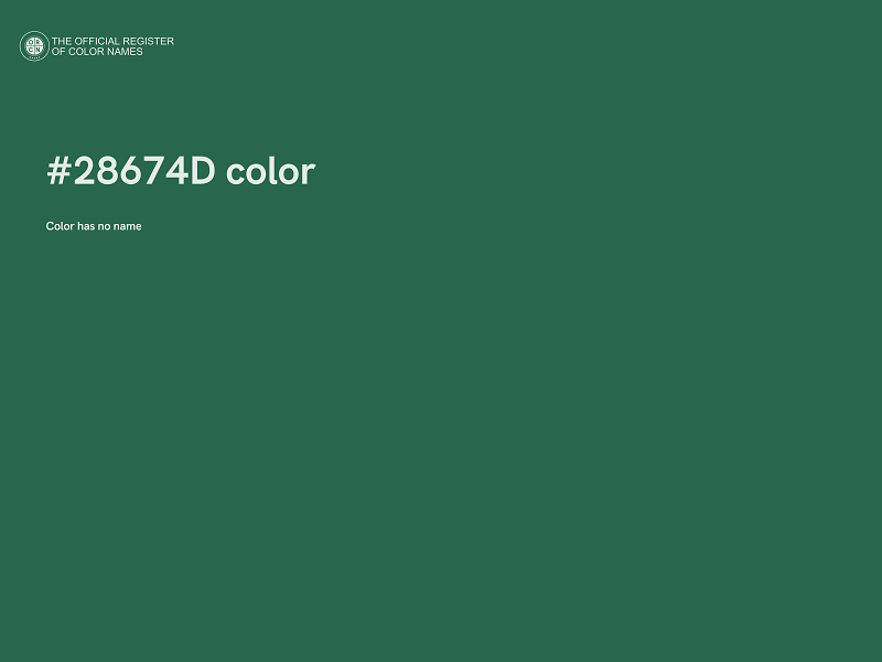 #28674D color image