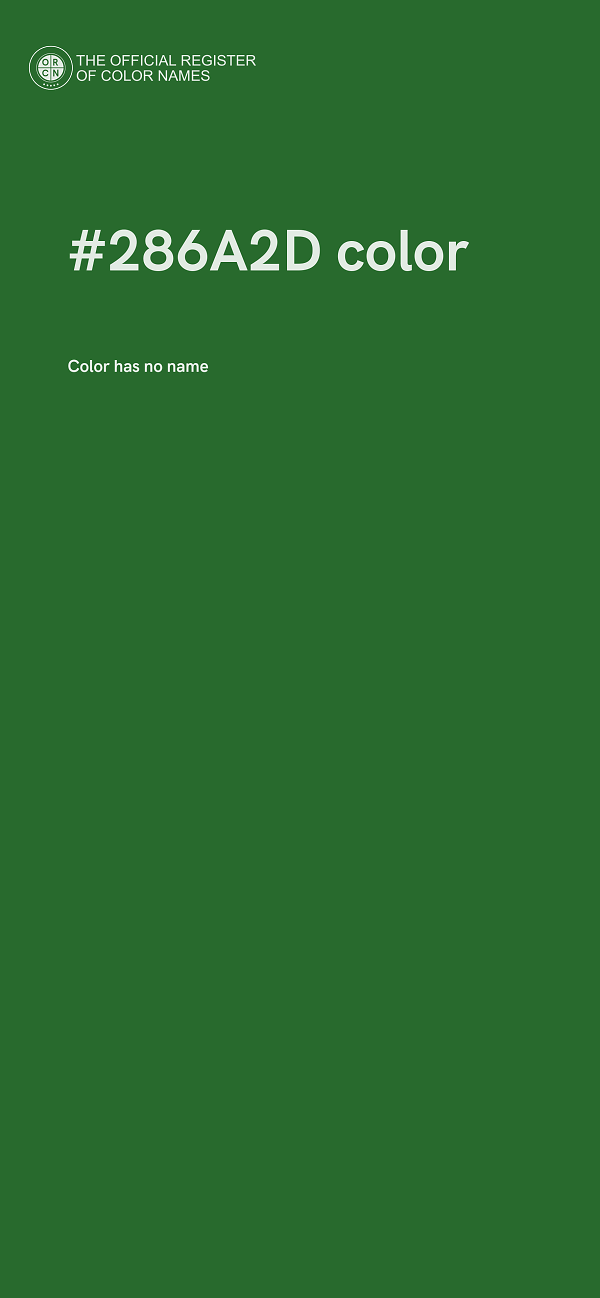 #286A2D color image