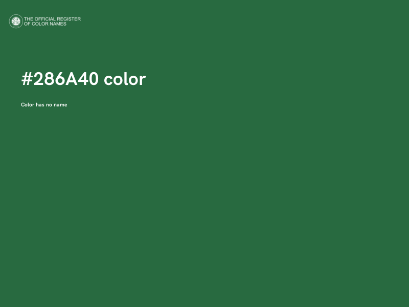#286A40 color image