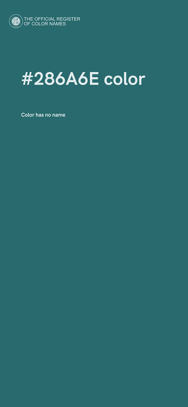 #286A6E color image