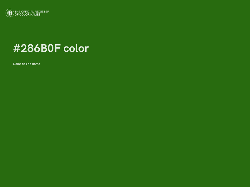 #286B0F color image