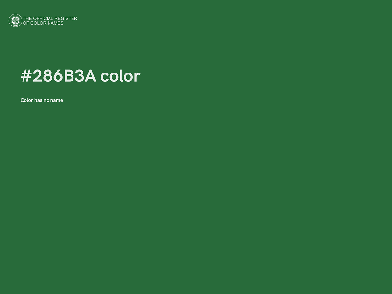 #286B3A color image