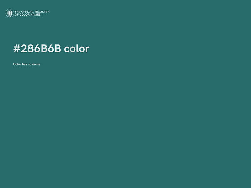 #286B6B color image