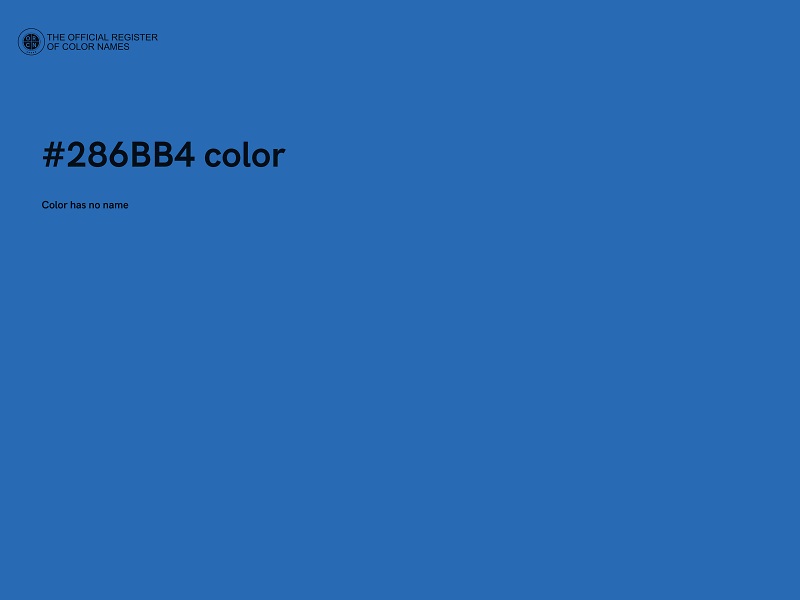 #286BB4 color image